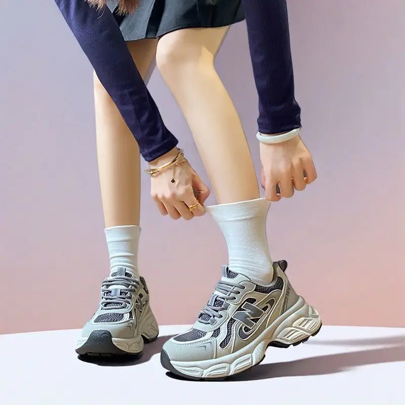New Fashion Low Top Breathable Clunky Sneakers