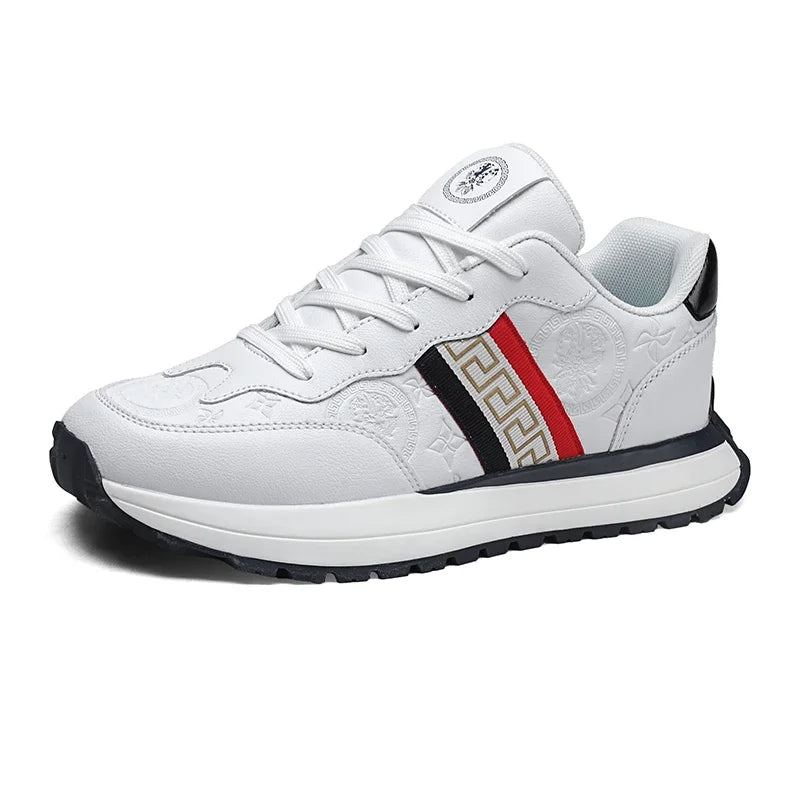Genuine Leather Casual Shoes Men Designer Luxury Women Tennis Chunky Sneakers Muffin Sport Shoes Man Male Board Footwear