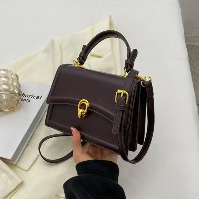 Pu Leather Shoulder Bag for Women Handbag Fashion Crossbody Bags Vintage Underarm Bag Square Satchel Сумка Женская 2025 Тренд