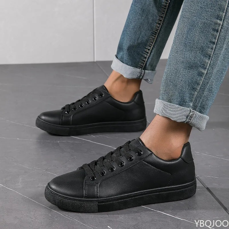 Men's soft soled fashionable business sports shoes spring autumn casual fashion versatile simple comfortable white shoes