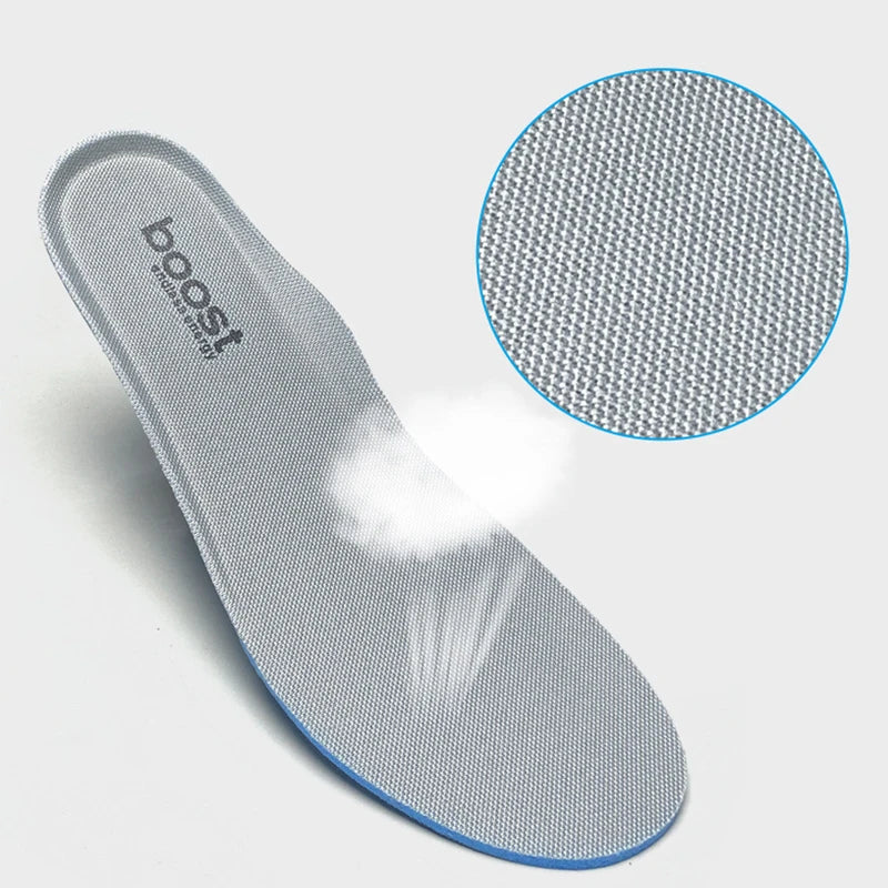 1 Pair Breathable Sweat Men and Women Insoles For Sneakers Sports Shock Insoles Stretch Breathable Deodorant Running Cushion