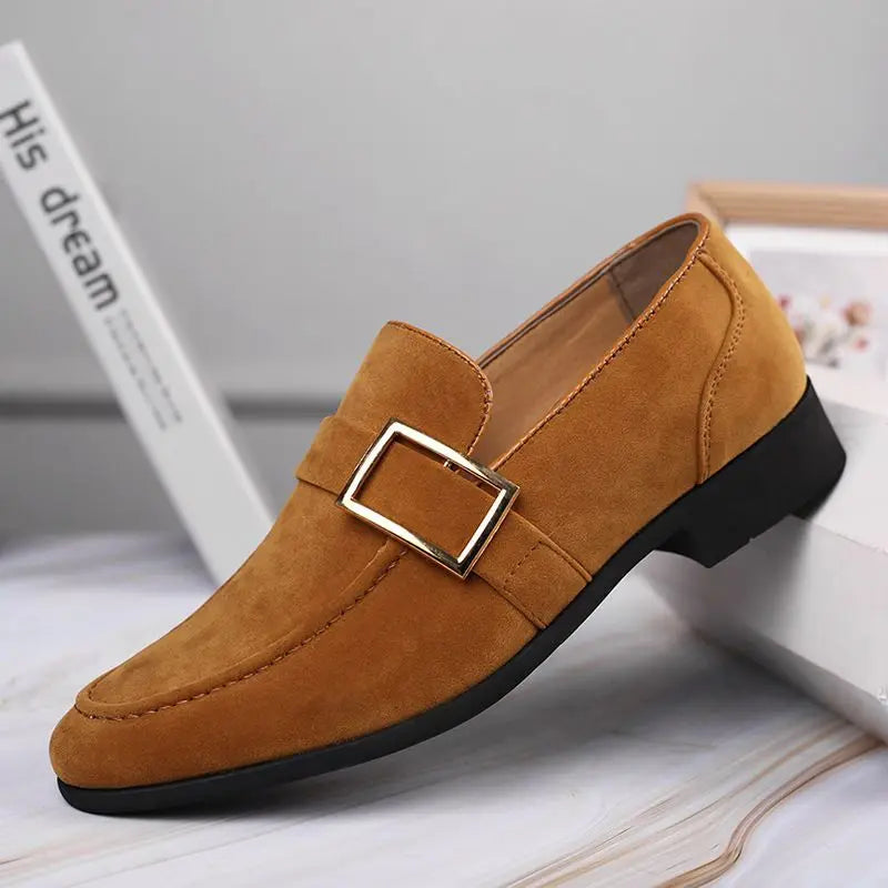 Casual Business Dress Shoes Man Pointed Toe Social Shoe for Men Suede Office Footwear High Quality Fashion 2024 Style New Party
