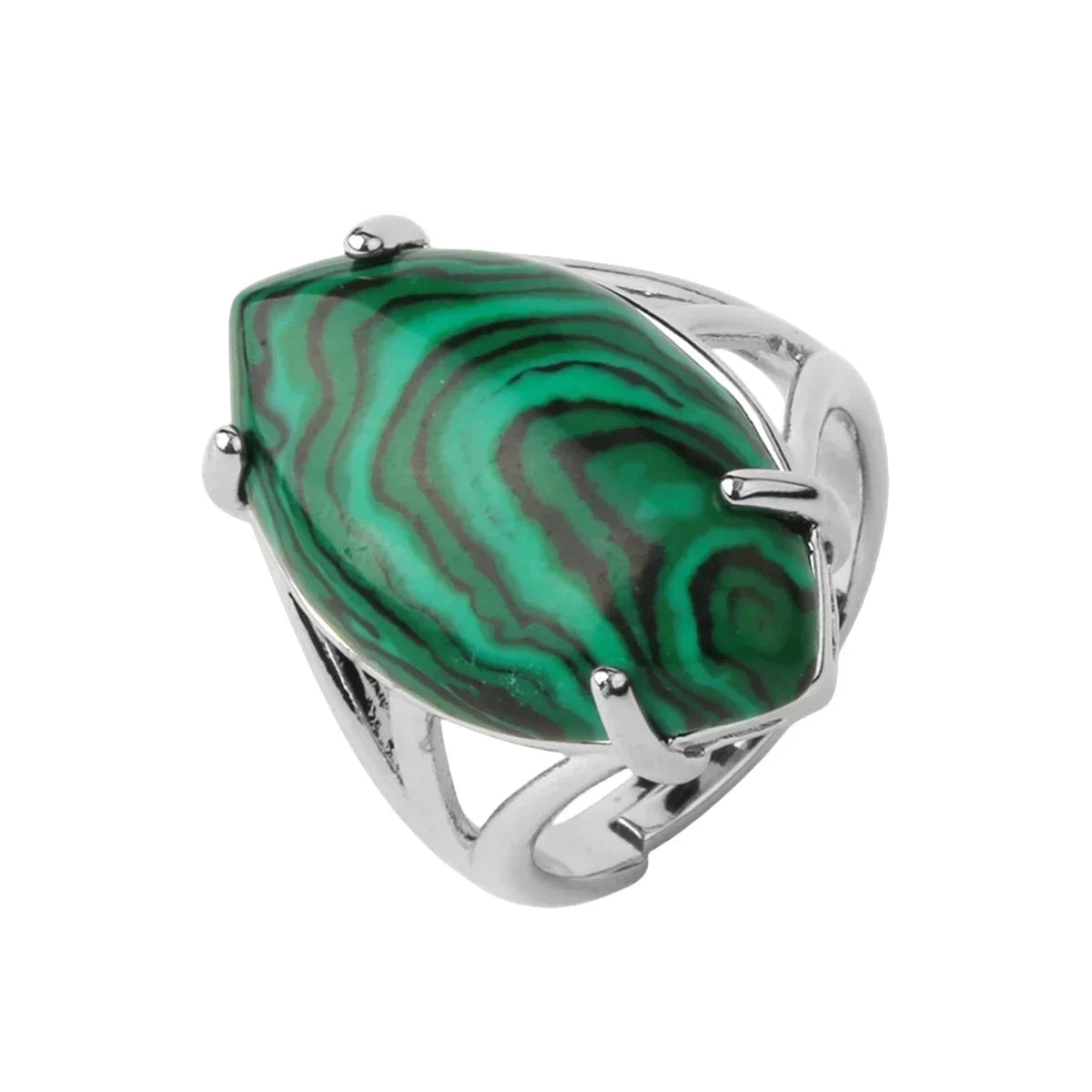 Oval Natural Stone Amethyst Ring for Boys Jewellery Women Gift Retro Boho Gothic Anillos Steampunk Style At Halloween party