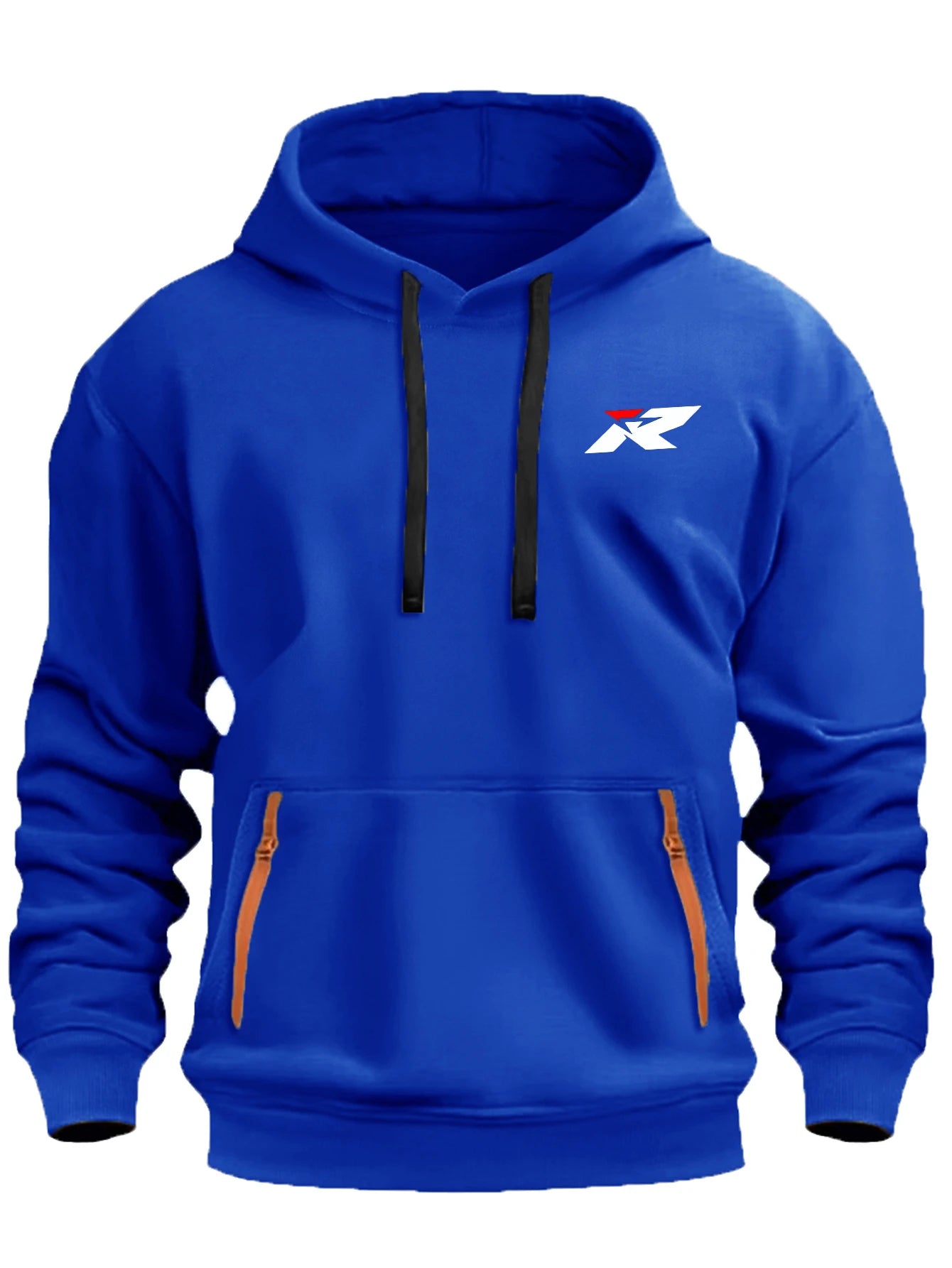 Fashion Unisex Hoodie with Logo Print, Oversized Drawstring Hooded Pullover S-XXXL, Kangaroo Pocket Casual Sweatshirt