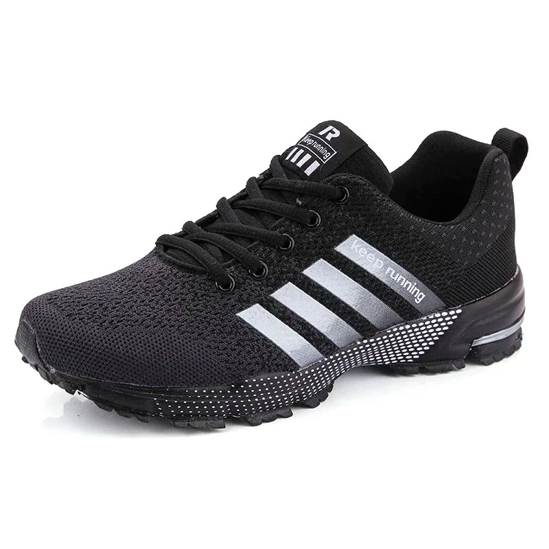 Sneakers Fashion Breathable Mesh Comfortable Black Sports Shoes