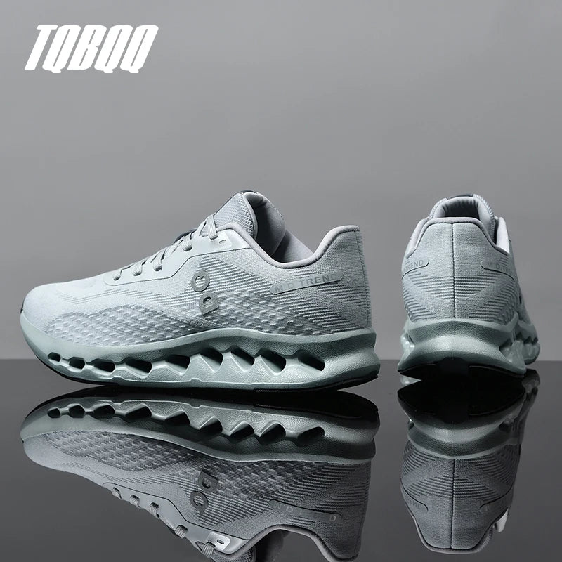 Men's Lightweight Running Shoes Anti-Slip Cushioning Breathable Mesh Sneakers for Jogging Gym Training Fitness Sport Walking