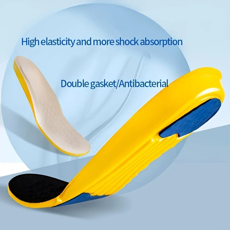 1 Pair Shock Absorption Comfortable Memory Foam Sport Insoles for Men Women Shoe Inserts Pad Soft Breathable Sneakers Running