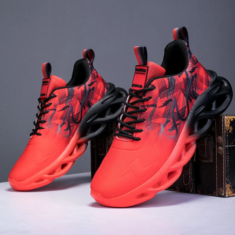 YRZL Men's Running Casual Sneakers Lightweight Sports Shoes Men Comfortable Walking Shoes for Men Non Slip Breathable Athletic