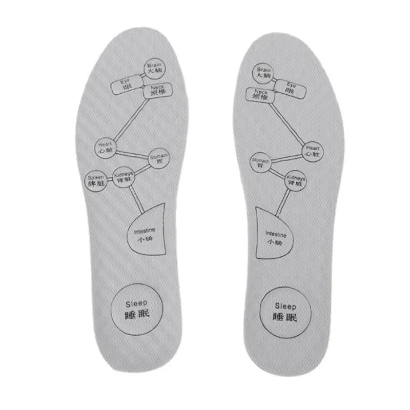 Wormwood Insoles Foot Acupressure Insole Men Women Soft Breathable Sports Pads Soft Sweat-absorbing Deodorant Running Insoles
