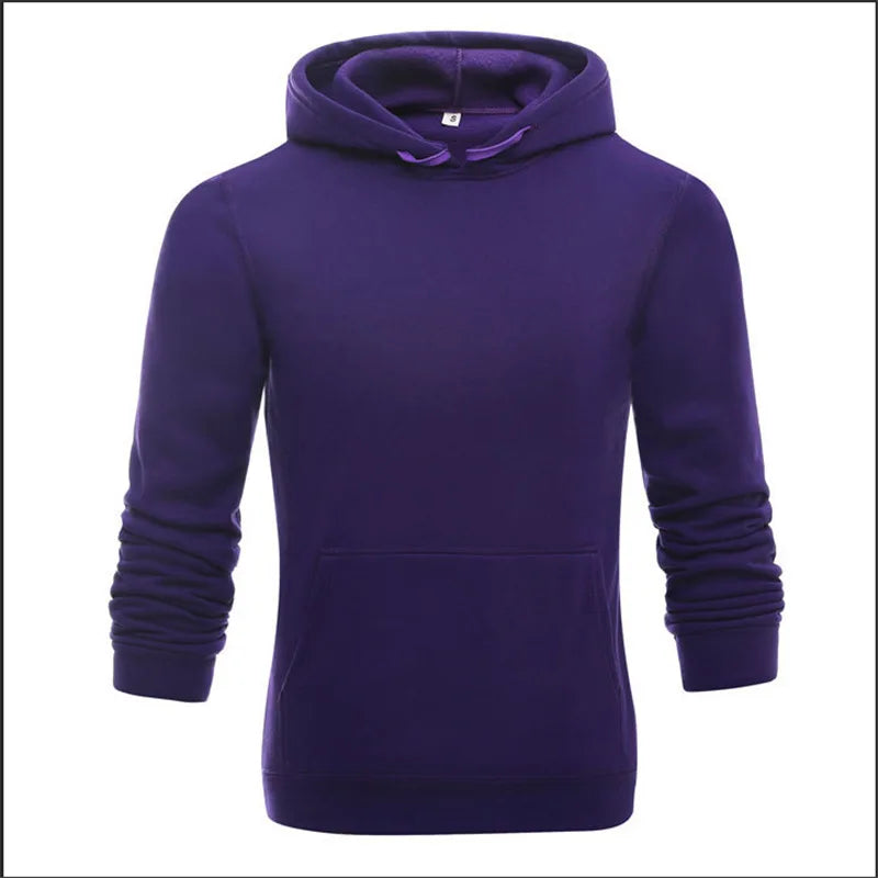 new couple sports style polyester hoodie plus fleece loose hoodie solid color hoodie windproof breathable coat top