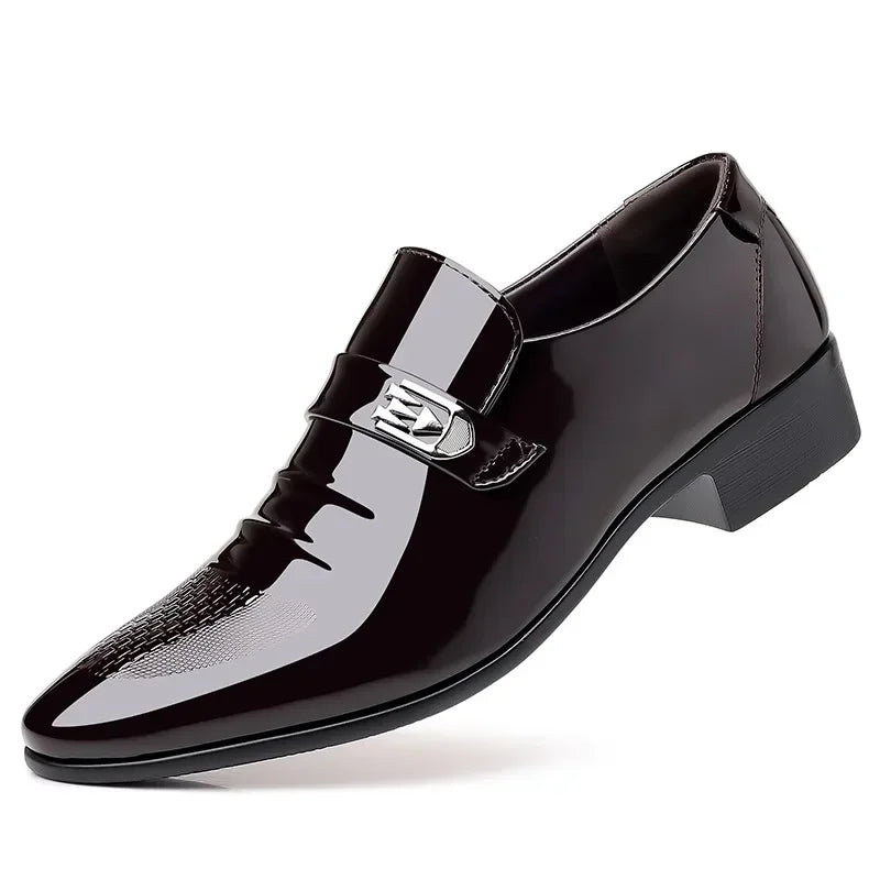 Brand New Leather Shoes Men Casual Business Shoes Office Work Shoes Men Party Wedding Oxford Pointed Toe Loafers