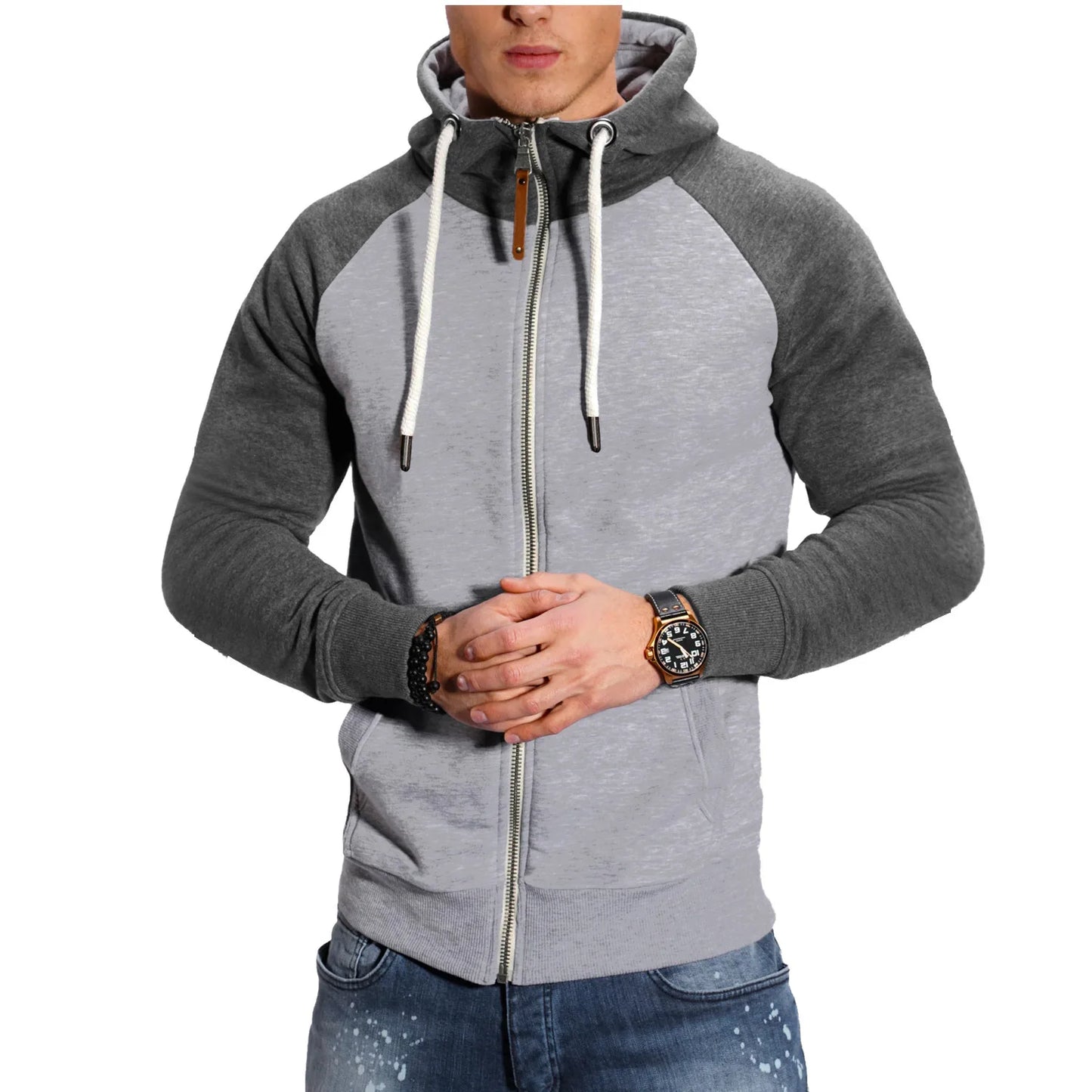 New High Quality Men's Streetwear, Colorful Headphone Graphic Print Fashion Cotton Soft Outdoor Sports Hoodie