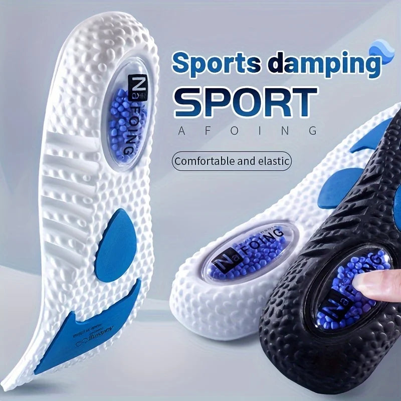 1 Pair EVA Insoles for Shoes Sole Shock Absorption Deodorant Breathable Cushion Running Insoles for Feet Man Women