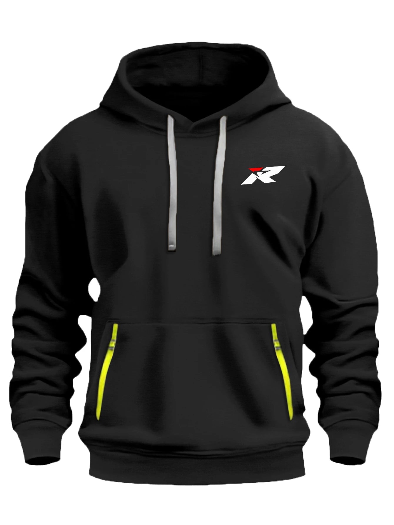 Fashion Unisex Hoodie with Logo Print, Oversized Drawstring Hooded Pullover S-XXXL, Kangaroo Pocket Casual Sweatshirt