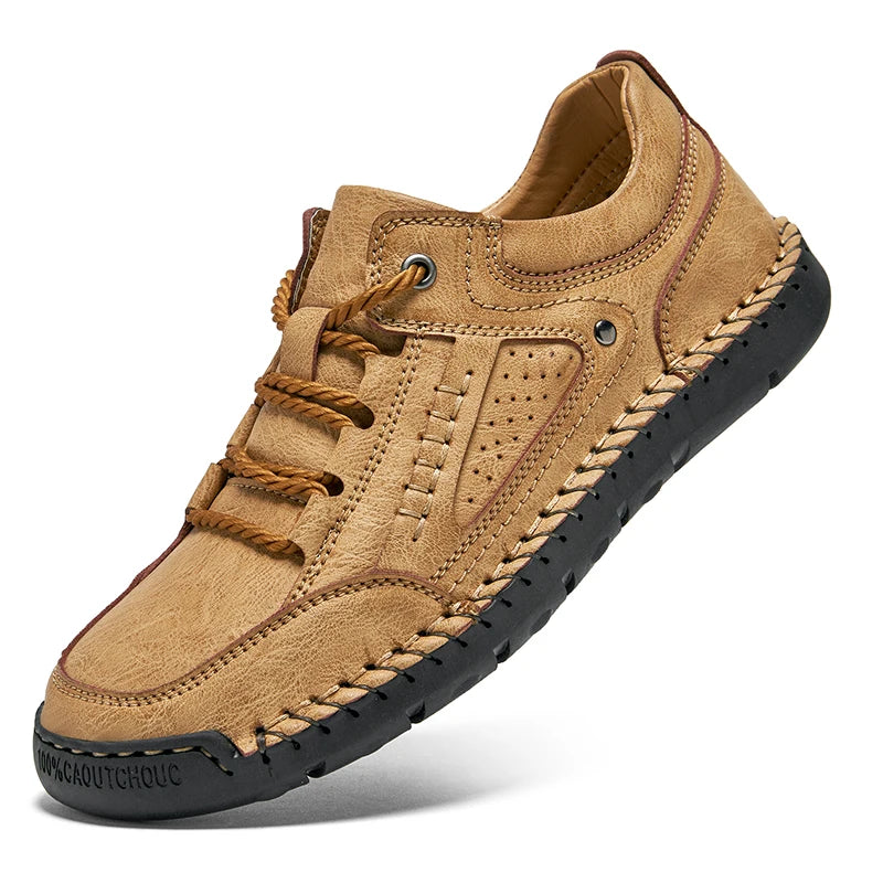 Official Website Hot Selling Men's Leather Casual Shoes Wear-resistant Soles Oxford Shoes Fashionable Men's Workwear Shoes