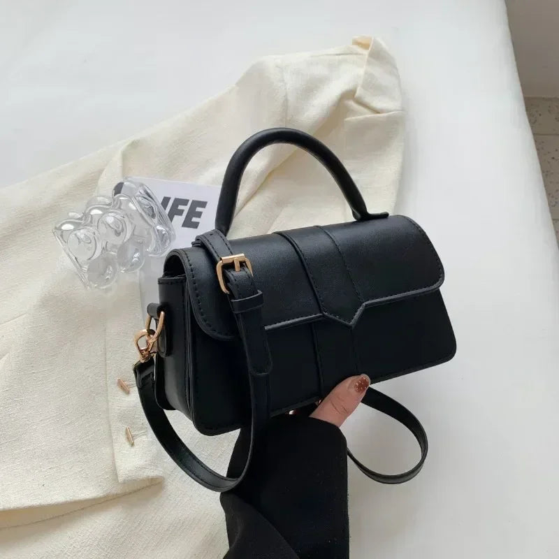 Pu Leather Shoulder Bag for Women Handbag Fashion Crossbody Bags Vintage Underarm Bag Square Satchel Сумка Женская 2025 Тренд