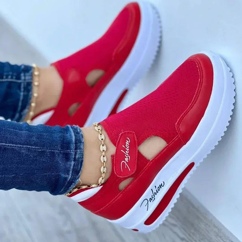 Red Canvas Casual Sneaker
