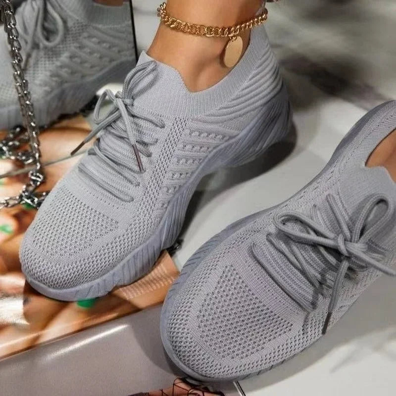 Red Casual Sports Shoes Comfort Mesh Shoes Light Shoes