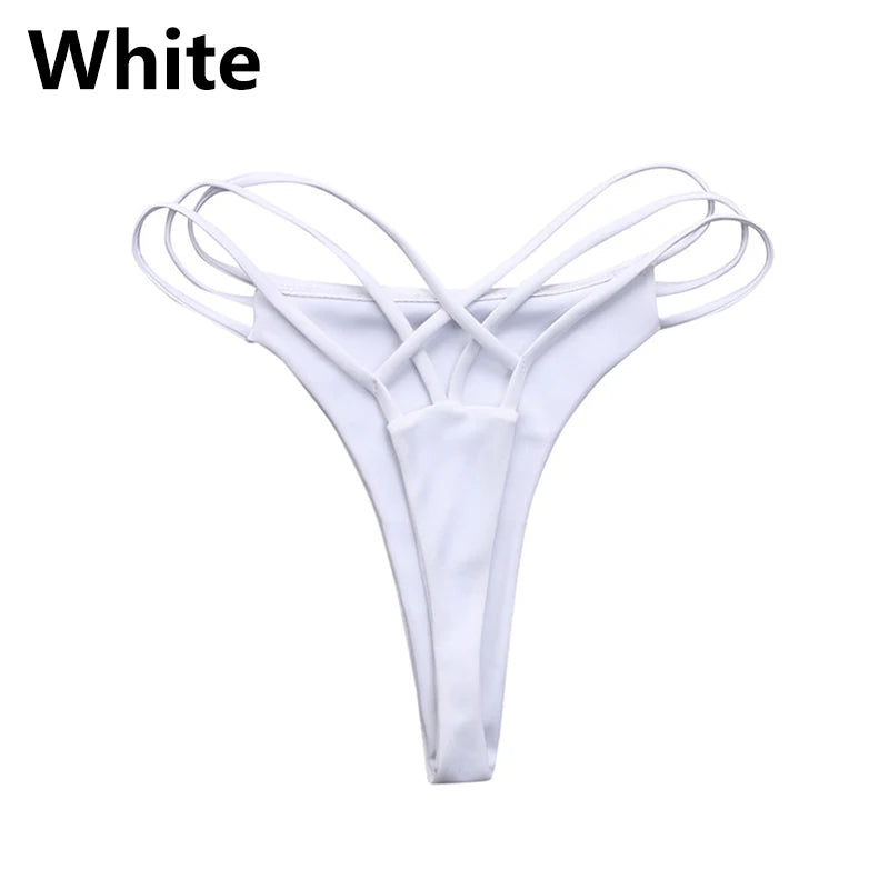 New Swimwear Women Swim Sexy Bikini Thong Swimwear Trunks V Swimsuit Swimwears Tankinis Set