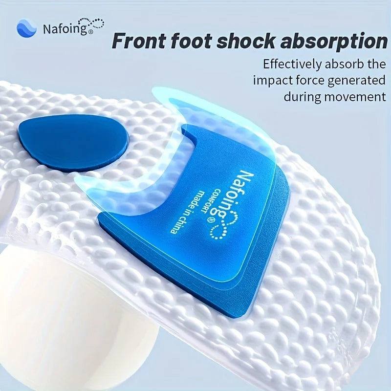 1 Pair EVA Insoles for Shoes Sole Shock Absorption Deodorant Breathable Cushion Running Insoles for Feet Man Women