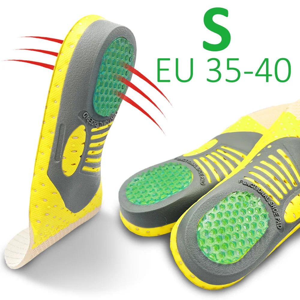 WINRUOCEN Unisex For Plantar fasciitis High Arch Support Insoles Premium PVC Orthopedic Shoes Sole Sports Feet Care Insert