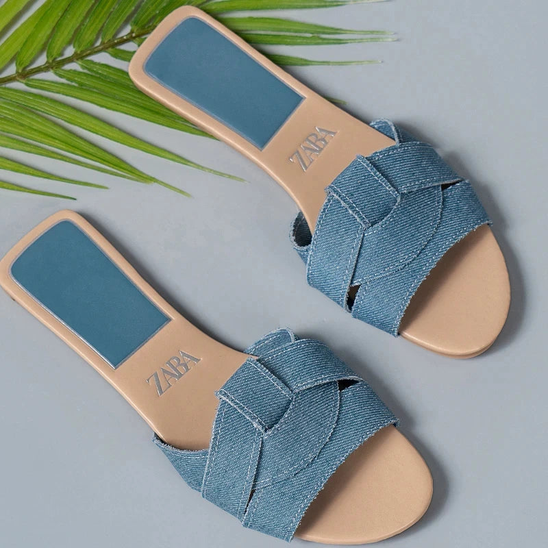 Luxury Designer Women Sandals New Woven with Comfortable Women's Sandals Casual Bottom Summer Flat Woman Slippers