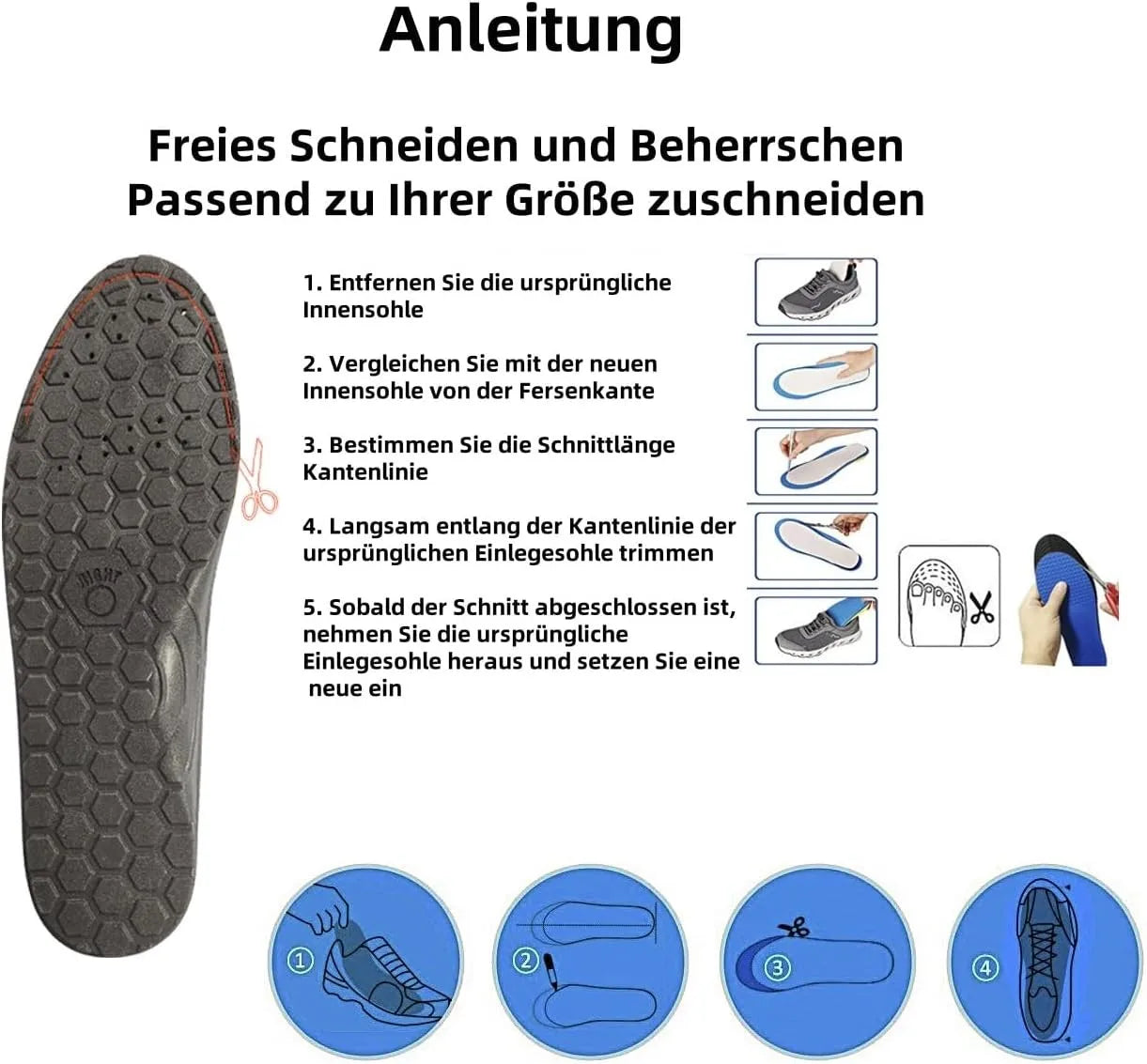 1 Pair Acupressure Foot Insoles for Men Women Orthopedic Gel Magnetic Shoe Inserts Magnet Technology Support Insole 