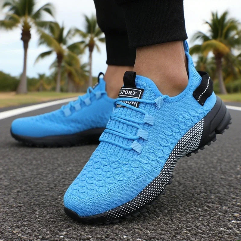 Running Shoes for Men Breathable Outdoor Lightweight Sneakers Man Designer Mesh Sneaker Lace-Up Male Athletic Training Footwear
