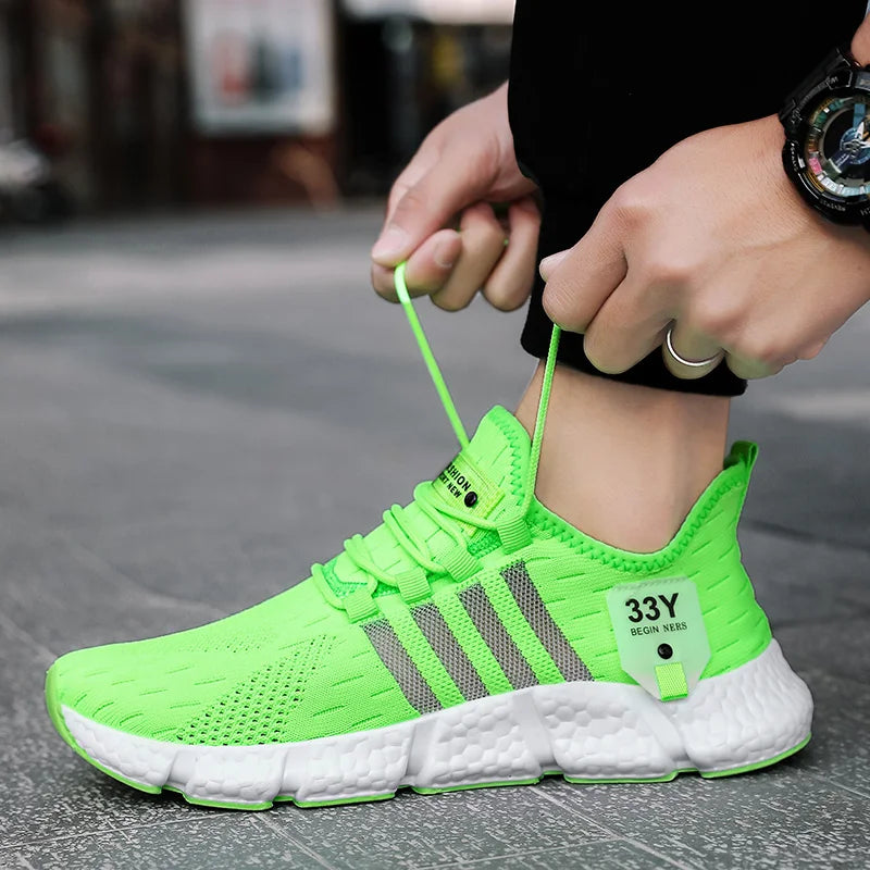 High Quality Summer Men Shoes Comfortable Sneakers Breathable Running Shoes for Men Mesh Tennis Sport Shoes