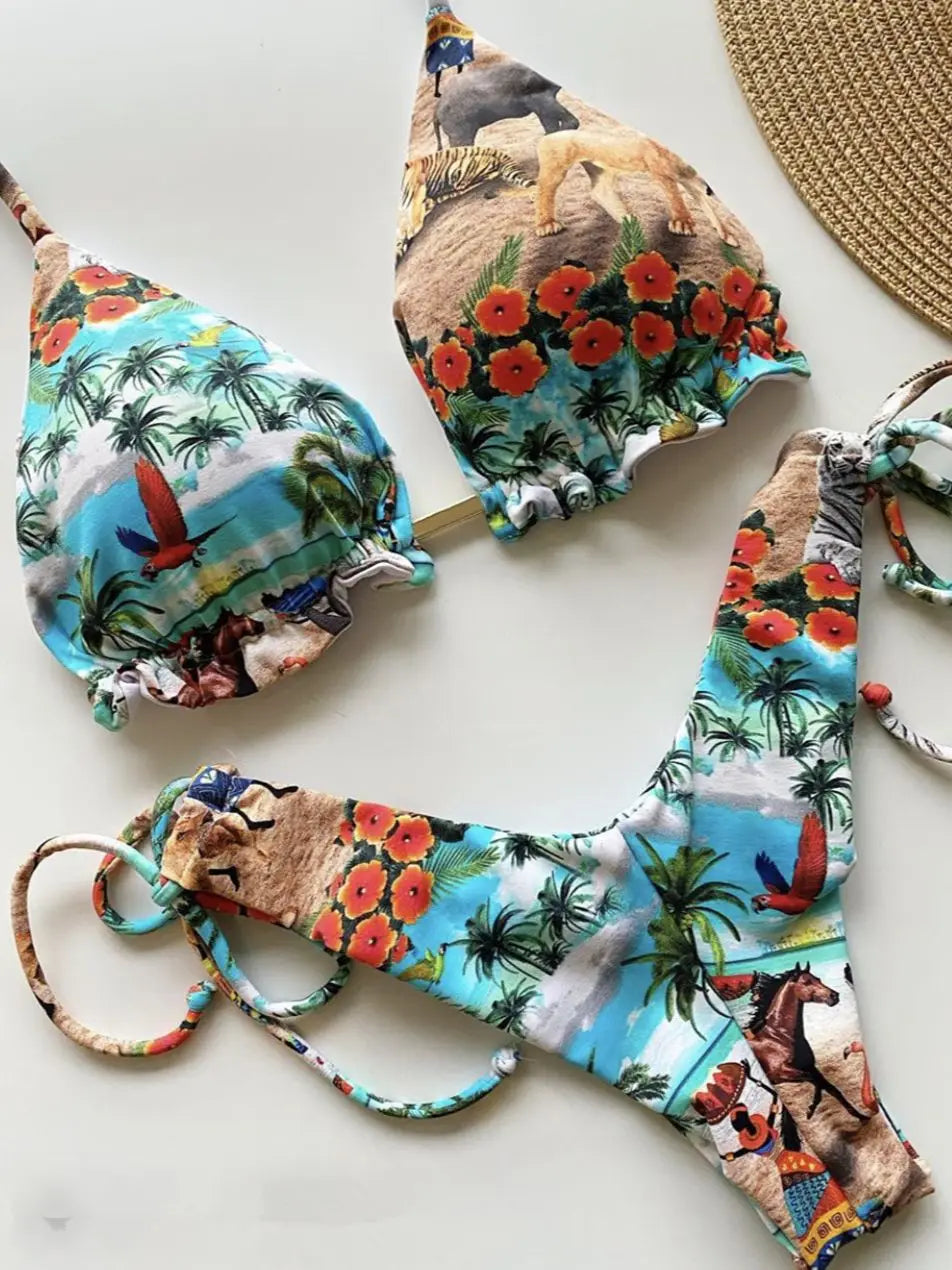 RUOTONGSEPT 2023 Popular Womens Beachwear Sexy Bikinis Set Hot Sport Swimwear Push-Up Padded Swimsuit Exquisite Bather Swimwear