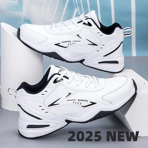 Classic White Clunky Sneaker for Men Comfortable Non-Slip Men's Running Shoes Breathable Casual Sneakers Men Large Size 39-48