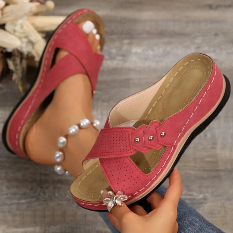 Shoes Sandals Women Summer Open Toe Sandals Woman Casual Women's Sandals Plus Size Ladies Shoes Slip On Female Footwear Slipper