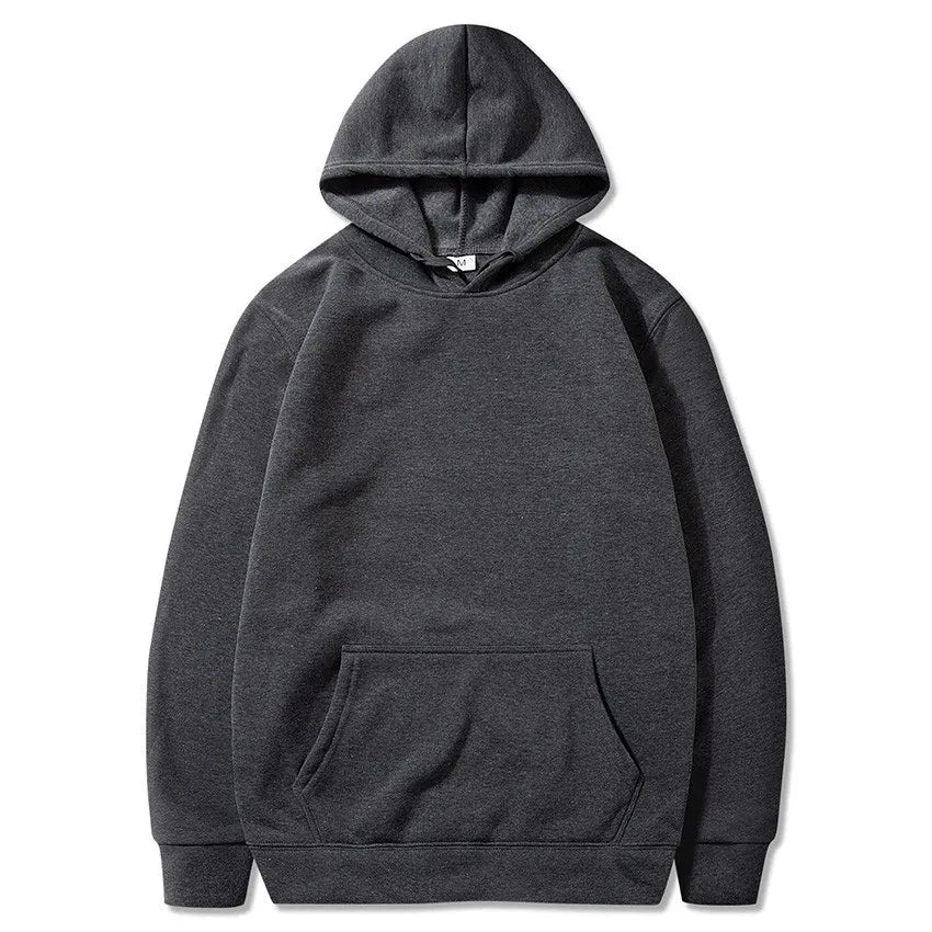 Fashion Men's Hoodie Casual Hoodies Pullovers Sweatshirts Men's Top Solid Color Hoodies Sweatshirt Male