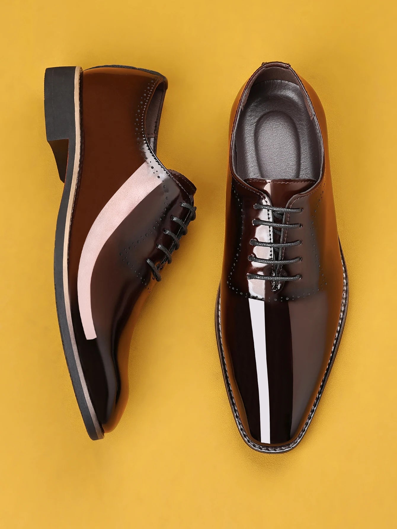 Patent Comfortable Dress Wedding Party Shoes Men's Casual Dress Shoes Business Classic Dress Shoes for Men