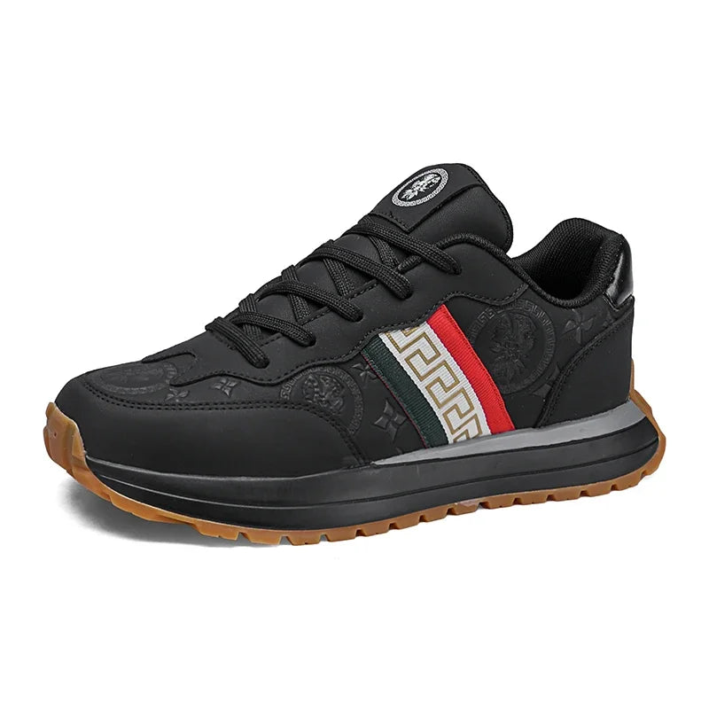Genuine Leather Casual Shoes Men Designer Luxury Women Tennis Chunky Sneakers Muffin Sport Shoes Man Male Board Footwear