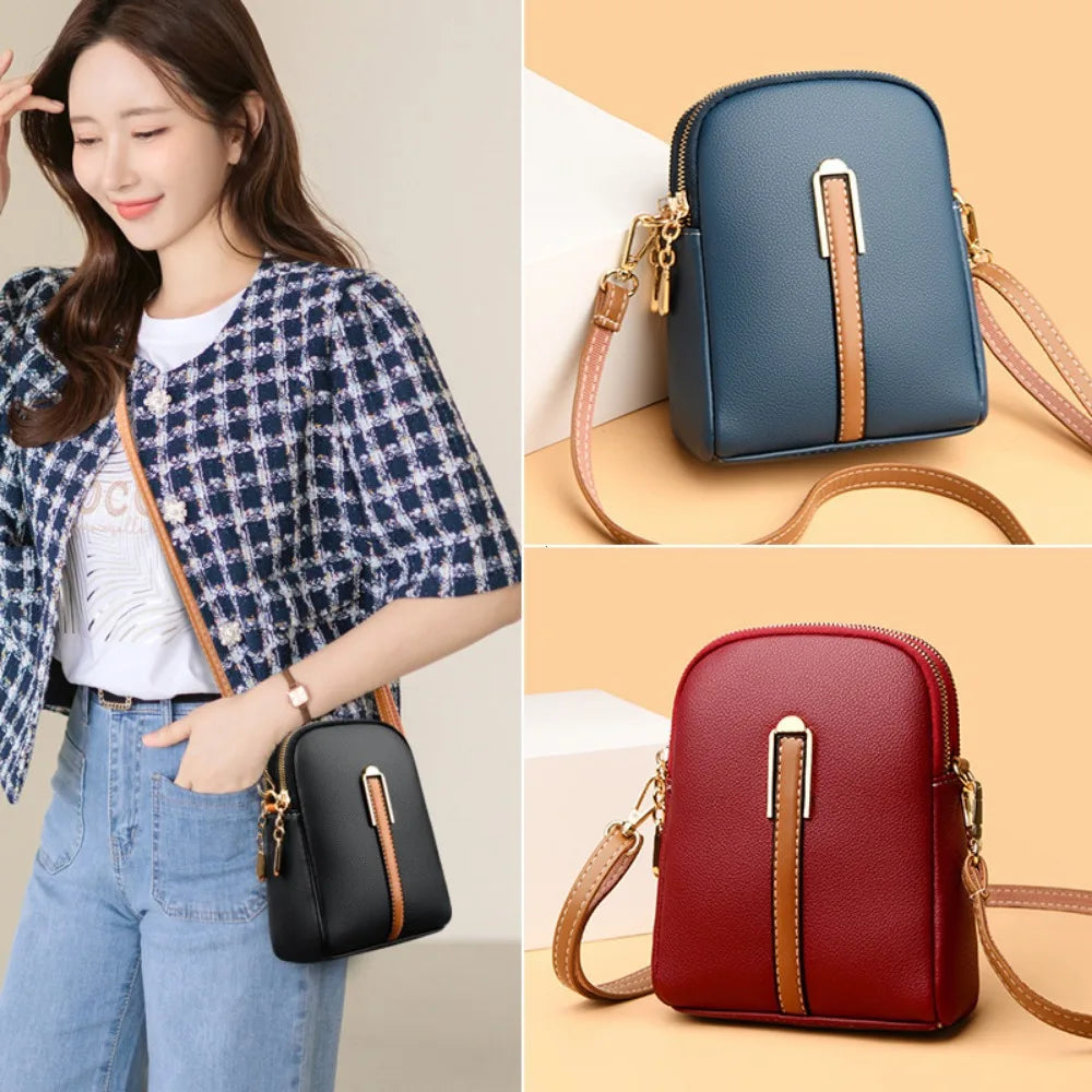 High Quality Genuine Leather Luxury Handbags Women Bag Designer Female Crossbody Shoulder Bags 2024 Ladies Cowhide Messenger Sac
