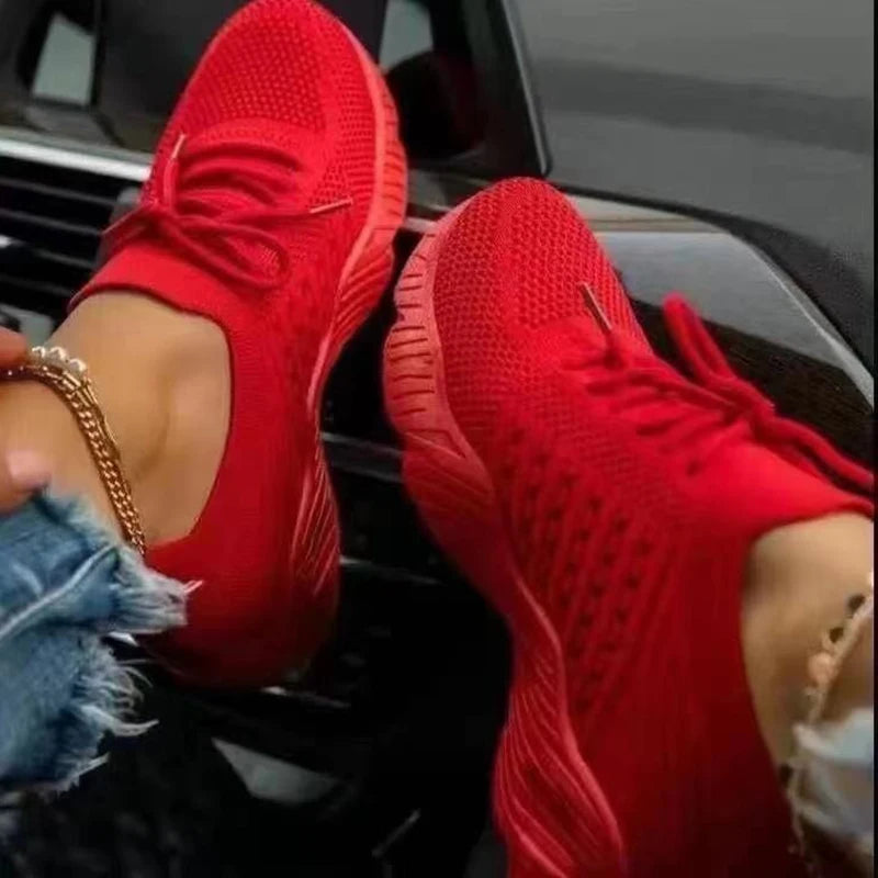 Breathable Casual Socks Shoes Lace up