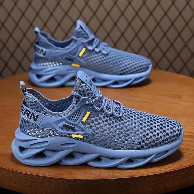 Men's Summer Mesh Sneakers - Breathable for Casual Outdoor Running Tennis Hiking & Luxury Platform Loafers Style