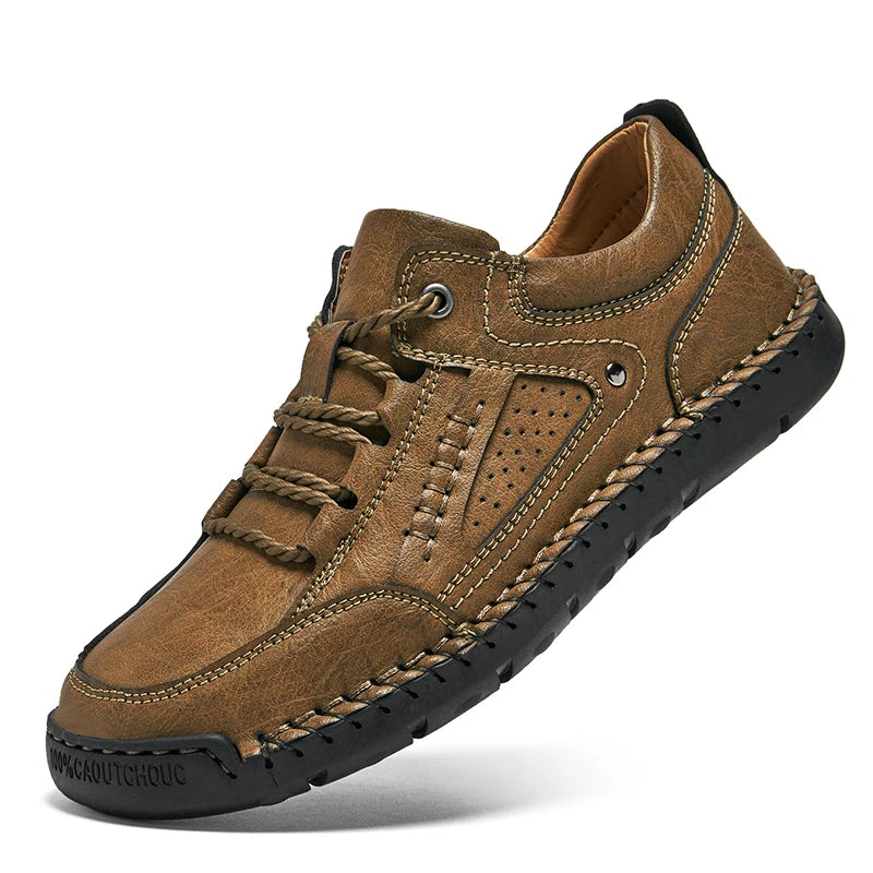 Official Website Hot Selling Men's Leather Casual Shoes Wear-resistant Soles Oxford Shoes Fashionable Men's Workwear Shoes