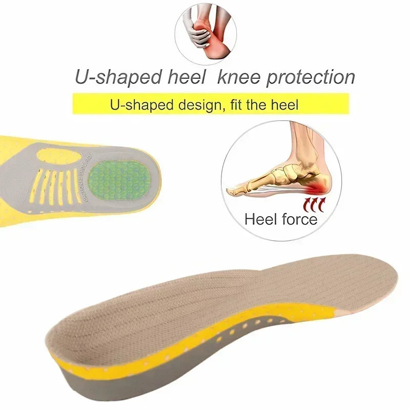 Orthotic Gel Insoles Orthopedic Flat Foot Health Sole Pad for Shoes Insert Arch Support Pad for Plantar Fasciitis Unisex Insole