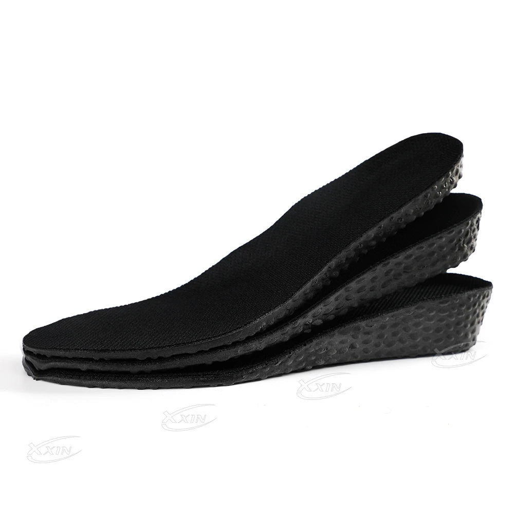 【Xxin】1.5/2.5/3.5cm Height Increased Shoe Insoles Invisiable Shock Absorption Insole Gel Shoe Pad