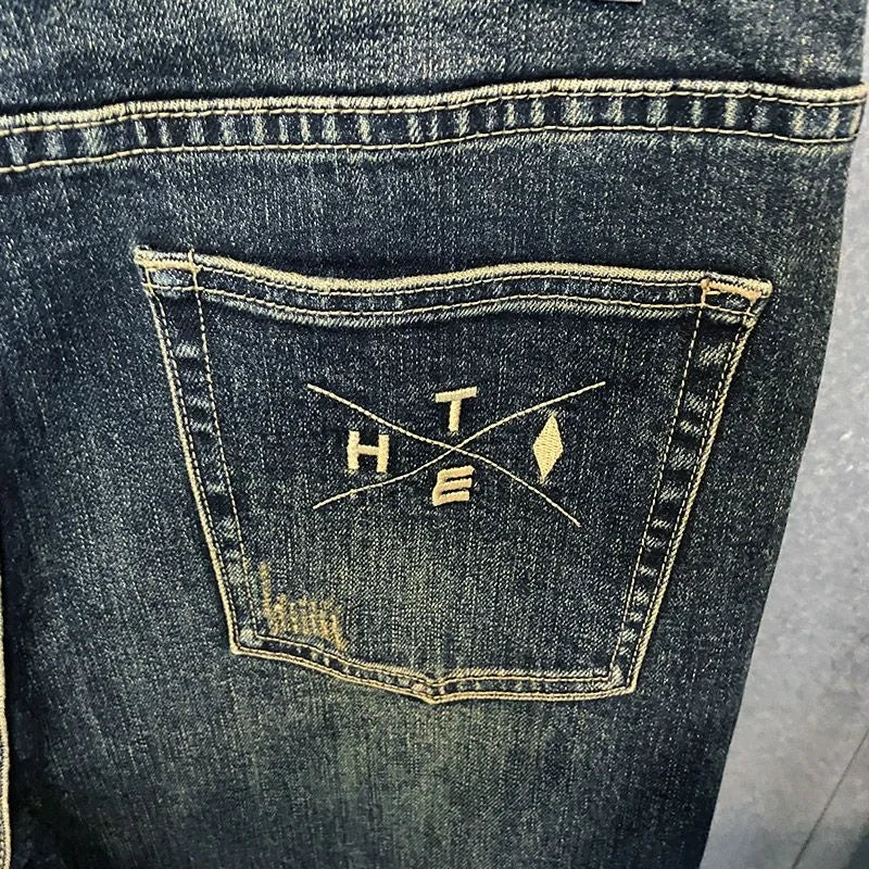 2023 Spring and Autumn New Fashion Trend Elastic Retro Large Size Haren Pants Men's Casual Loose Comfortable High Quality Jeans