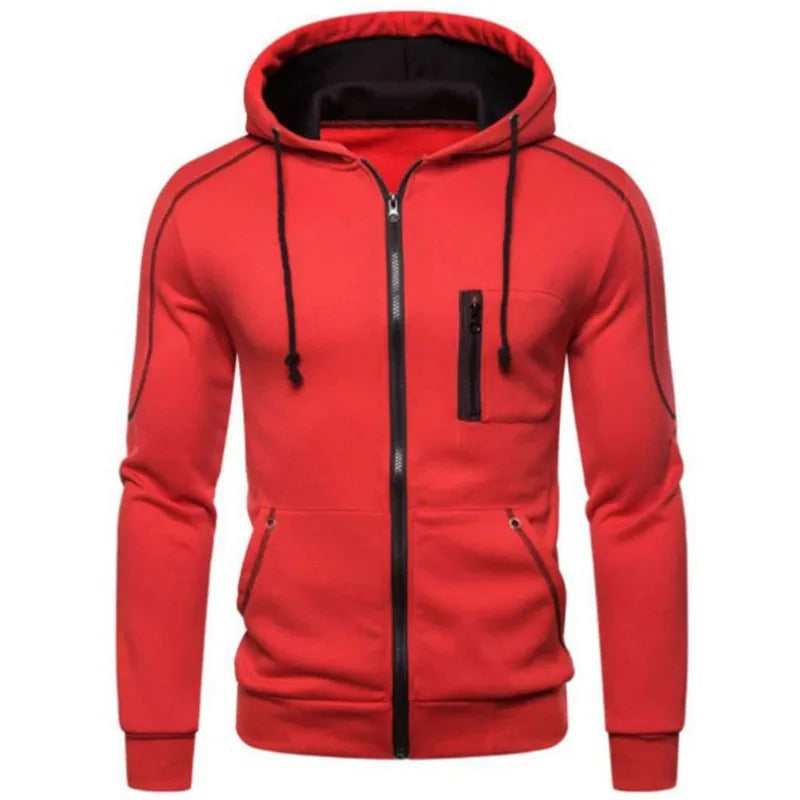 Men's Hooded Jackets Coats Zipper Fashion Brand Hoodies Mens Outerwear Casual Hoodies Sweatshirts Male