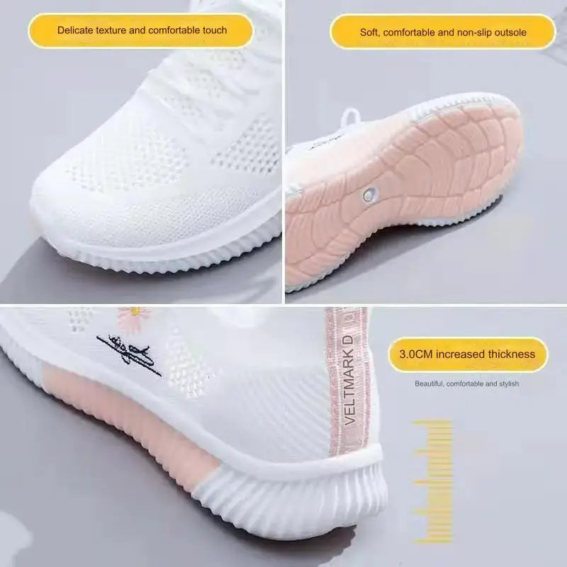 New Sports Casual Running Summer Breathable Mesh Small White Shoes