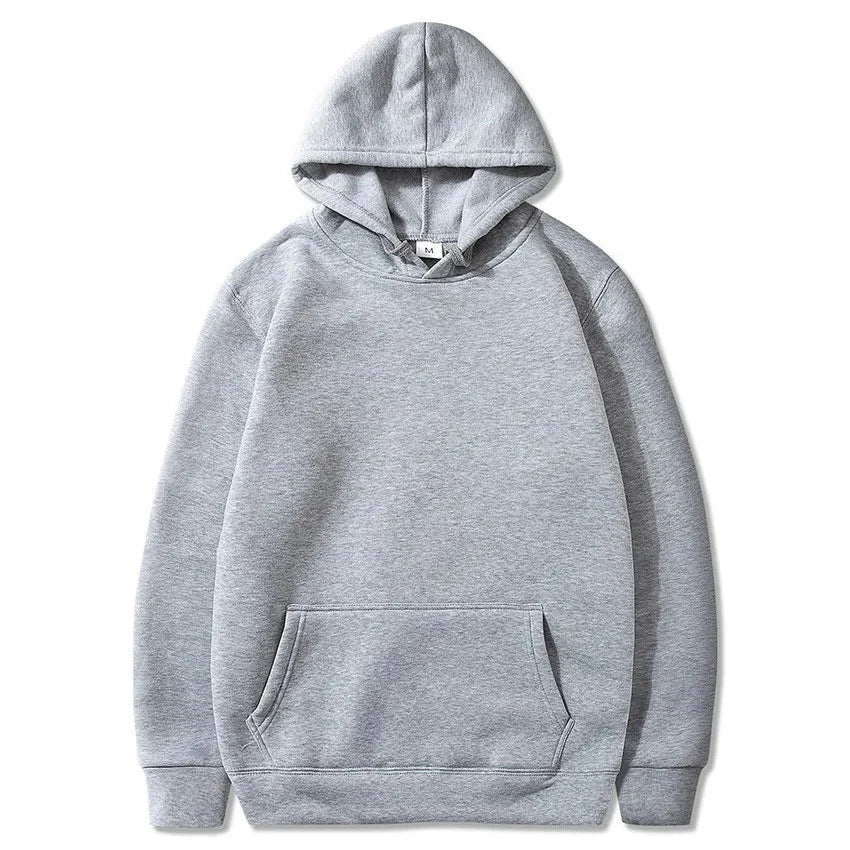 Fashion Men's Hoodie Casual Hoodies Pullovers Sweatshirts Men's Top Solid Color Hoodies Sweatshirt Male