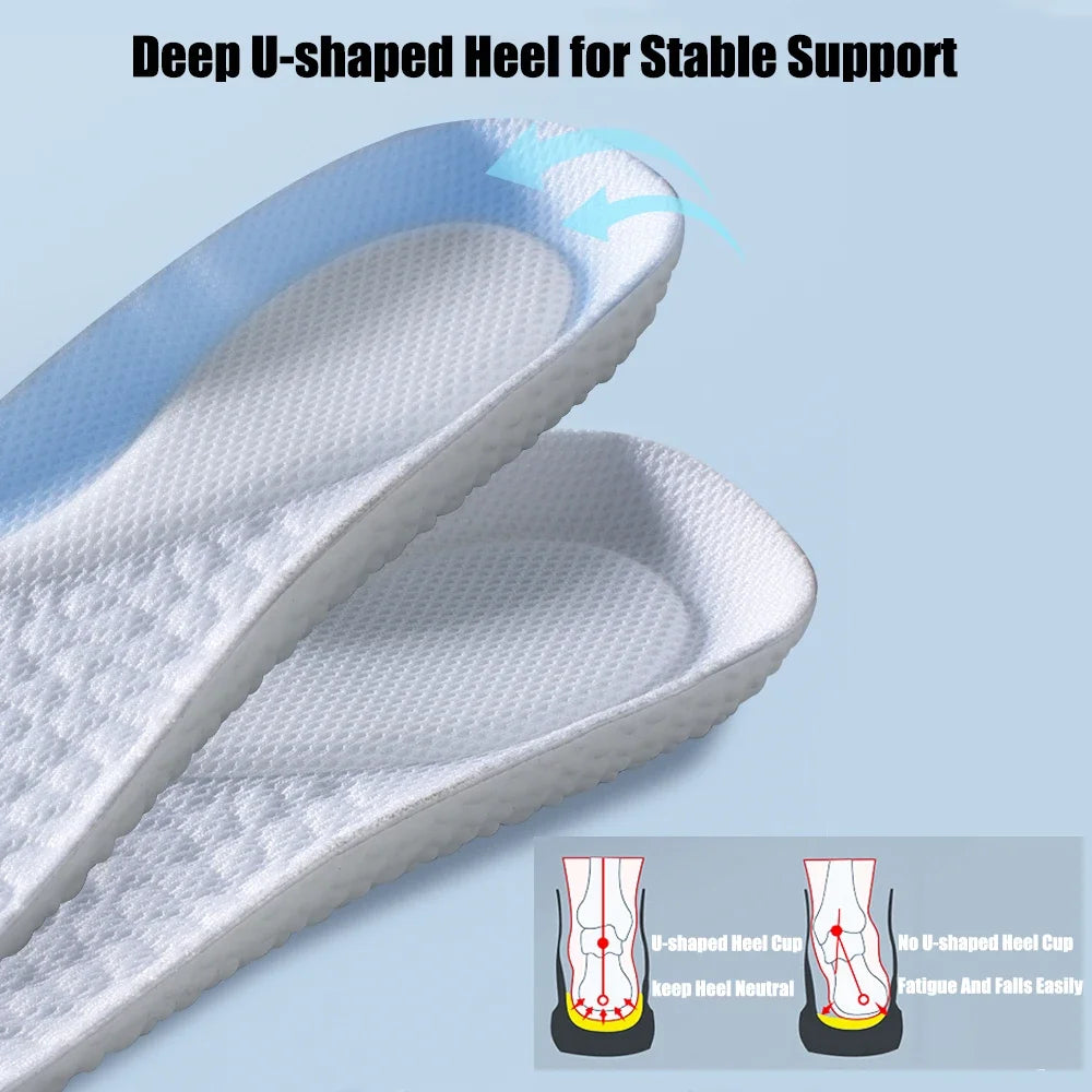 EVA Sport Orthopedic Insoles for Shoes Sole Shock Absorption Breathable Cushion Running Insoles for Feet Man Women Shoe Pads
