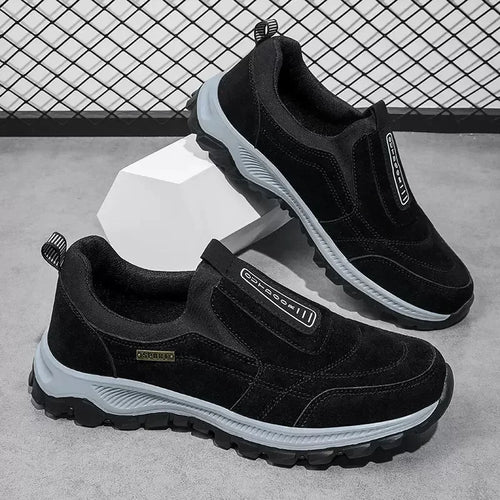 Outdoor Men's Sneakers Breathable Running Shoes New Lightweight Casual Shoes Non Slip Hiking Shoe Slip on Men Shoes Plus Size 50