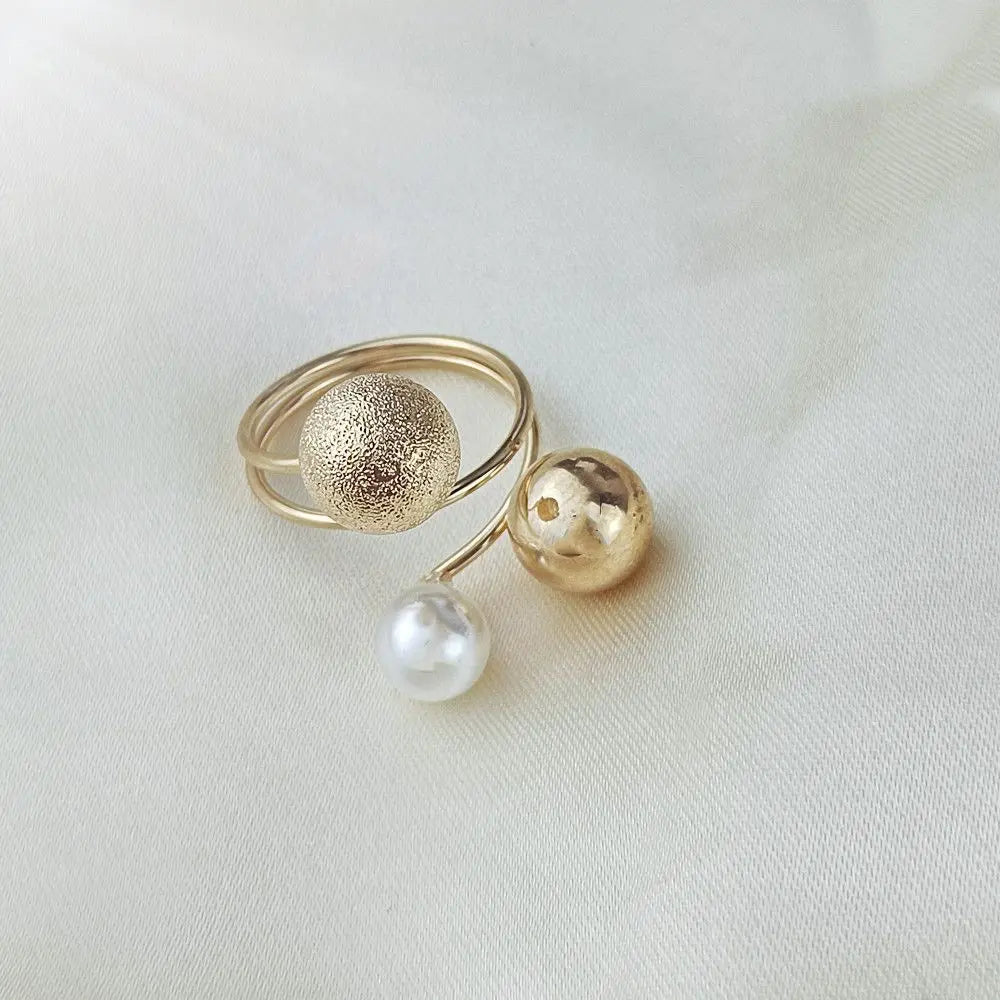Irregular Geometric Chunky Stone Opening Rings for Women Rhinestone Crystal Wedding Rings Creative Party Jewelry Holiday Gifts