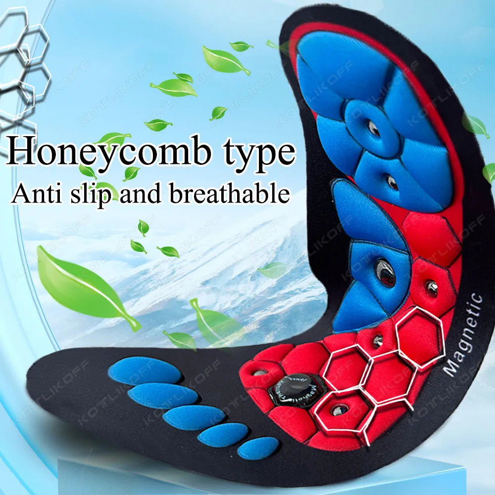 1 Pair Magnetic Therapy Foot Acupressure Insole Reflexology Pain Relief Health Massager Arch Support Shoes Soles Comfort Inserts