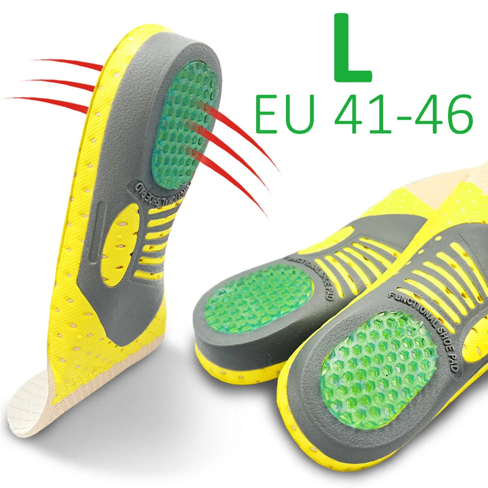 WINRUOCEN Unisex For Plantar fasciitis High Arch Support Insoles Premium PVC Orthopedic Shoes Sole Sports Feet Care Insert